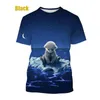 Men's T Shirts 2023 Creative Cute Polar Bear 3D Printed T-shirt Men and Women Casual Fashion Top