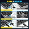 キーボードワイヤレス番号パッド充電式Bluetooth数値キーボードMac Windows 35-Keys Aluminum Numpad Keypad for Accountants T230215