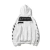 Herenhoodies Sweatshirts Off Style Trendy Mode Trui Geschilderde Pijl Kraai Streep Losse Hoodie en Dames Coatjqm T-shirts Offs Wit