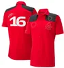 F1 racing polo suit 2023 printemps et automne nouvelle chemise à manches courtes à capuche personnalisée avec le même style