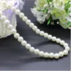 Коречный барокко винтажный белый диаметр 7,5 мм Жемчужно -ожерелье 2023 Тренда модный корейский жемчужный ожерелья для женщин мужчины девочки подростки шеи ювелирные изделия