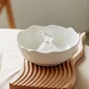 Bowls European Ceramic Bowl Cute Polar Bear Desktop Fruit Salad Creative Dining Room Noodle Soup Container Kitchen Accessories