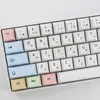 Claviers 136 touches craie Keycaps PBT Sublimation clavier mécanique Keycaps pour Cherry MX Switche T230215