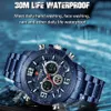Armbandsur Foxbox Carbon Fiber Case Sport Mens Watches Top Brand Luxury Quartz Watch for Men Militär vattentät digital armbandsurklocka 230215