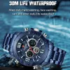 Montres-bracelets FOXBOX Carbon Fiber Case Sport Hommes Montres Top Marque De Luxe Quartz Montre Pour Hommes Militaire Étanche Numérique Montre-Bracelet Horloge 230215