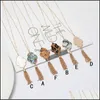 Hanger kettingen zeshoek abalone shell luipaard lederen ketting metalen kwastjes lange ketting trui geometrische sieraden drop levering pen dhhga