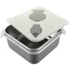 Bowls Noodle Bowl Lid Large Metal Lunchbox Stainless Inner Square Lunch Boxes Lids Outdoor Instant