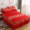 Кровать юбка 3pcs Bedding Bed Юбка с 2 шт.