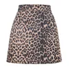 Skirts Fashion Women Skirt Suede Bag Hip Sexy Leopard Print High Waist Zipper Autumn And Winter A-line 2023