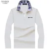 Herenpolo's Herenpolo's SHABIQI Merk Herenpoloshirt Effen Polo met lange mouwen Heren Herfst Volledige mouw Warm Heren Casual Zak Katoen Tops 6XL-10XL 230215