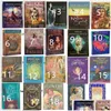 Jeux de cartes 220 Style Tarot Cards Game Oracle Golden Art Nouveau The Green Witch Celtic Thelema Steampunk Tarots Board Deck Dhs Drop Dhyjo