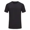 T-shirt da uomo Multicolor Camicia sportiva a maniche corte ad asciugatura rapida Palestra Abbigliamento sportivo T-shirt slim traspiranti T-shirt da uomo Allenamento Fitness T-shirt