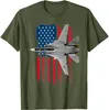 Heren t shirts een patriottische marine F-14 tomcat en de Amerikaanse vlag. Men T-shirt Casual katoen met korte mouwen O-hals zomershirt