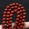 Strand JoursNeige Bracciali in legno di sandalo rosso lobulare naturale 108 perline di Buddha 8mm Multistrato Golden Star Old Material Jewelry