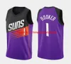 Stitch Custom 2022 Basketball Jersey Men Devin 1 Booker Chris 3 Paul Mikal Men Women Youth White Black