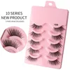 5 par Half Eyelashes 3D Faux Mink Eyelash Natural Wispy Long Lash Extensions Soft Wispy återanvändbar grymhetsfri smink