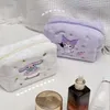 Girls Fuzzy Cosmetics handbag Girl Kuromi Melody Casual Princess Accessories bags big Capacity