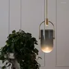 Pendellampor nordiskt enkelt glas pendent lampa matsal sovrum bredvid levande ljus restaurang café butik bar led belysning