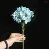 Decorative Flowers Artificial Silk Hydrangea Bride Bouquet For Home Decor Christmas Flower Wedding Wall