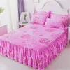 Säng kjol Threepiece kostym Bedkjol Autumn Winter Simmons Big Bed Bedbling 1 Bed Sheet 2 Pillow Case Bedstrålande Hem Princess E11633 230214