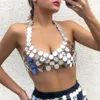 Body Jewelry Ingesight.z Sexiga paljetter Girl Street Chain Women Fashion Underwear Belly Cage Chest Beach Nightclub Wear