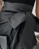 Kjolar kvinnor mini kjol pu läder klänningar svart kontor lady bälte elegant för