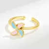 Anelli a fascia Bague Anti-Stress Anelli regolabili per le donne Apertura delle nocche Anello di ansia Fidget Spinner Mulino a vento Bagues Acier Inoxidable Femme G230213