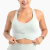 Tenue de yoga grande taille 3XL beau dos soutien-gorge de sport femmes plis Fitness antichoc course gilet-style débardeur Gym formation sous-vêtements