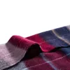 スカーフチェンスカーフ温かいウールレッドグレーブルーブラウンウィンタースカーフ30x180cm 230215のための色
