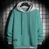 Herrtröjor tröjor män huvtröjor tröja casual mode kläder mens koreanska harajuku hiphop pullover huvtröja löst stor storlek 4xl 230215