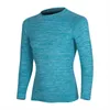 T-shirts pour hommes Sports Crewneck Vêtements de fitness Haut pour hommes T-shirt à manches longues Chemise de course