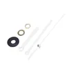 Kits de réparation de montres, 3 pièces de rechange pour horloge murale, mouvement à pendule, moteur à Quartz avec Kit de raccords pour aiguilles (noir et blanc)