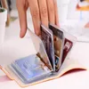 Kartenhalter 24 -Bit PU Lederhalter Geschäftsbank Tasche Einfacher Festkörper -Hülle Frauen MEN ID Organizer Bag