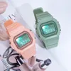 Armbandsur kvinnor digitala klockor LED -klockor för damklocka Elektronisk handled kvinna 2023 Relogio Feminino
