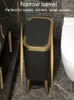 صناديق النفايات سلة المهملات الفاخرة الذهبية لمطبخ المطبخ Highfoot Black Garbage Tin Bathroom 230215265T