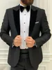 Mäns kostymer blazers män tuxedos smala fit affärsfest brudgum bröllop prom boll bankett äktenskap kväll middag kostym 2 bitar mens