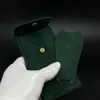 Scatole per orologi Custodie Ciabatta superiore Borsa per orologi verde Tasca protettiva originale in flanella Tasche per orologi Tasche per custodie verdi per scatola GMT 230215