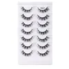 6D Faux Mink Eyelash 7 pares de pestañas postizas con extensiones de pestañas cortas de curl natural