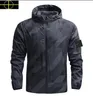 Jaqueta de pedra marca de luxo designer de moda masculina primavera e outono à prova d'água e à prova de vento moda casual Hip Hop Street Zipper Outdoor Jacket