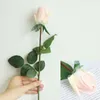 Decorative Flowers Beautiful Imitation Rose Clear Texture Engagement Single Fake Bud Bouquet Realistic Anti-fading Artificial Home Decor