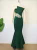 Plus -klänningar Ontinva Party Off Shoulder Dark Green Elegant Ladies Evening Birthday Cocktail Event Prom Bowns Outfits 4xl