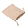 Storage Bags 30Pcs Small Linen Pouch Jute Sack Gift Drawstring Bag Jewelry Christmas For Home Party Storages 10cmx8cm