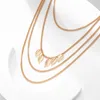 Body Jewelry Ingesight.z Multi-Layer Tassel Shoulder Chain Arm For Women Simple Gold Color Leaf Part Party Beach