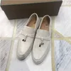 Sapatos Loropiana Desiner online Suede clássica de camurça plana Casual Sapatos solteiros Lucky Shoes 'Lucky Shoes2x4h
