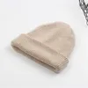 Beanies Beanie/Skull Caps Soft Fur Winter Hat For Women Unisex Solid Color Knit Bonnet Warm Skullies Dense Men's Head Hood Delm22