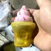 Cachimbos de vidro rosa de 4" lindos cupcakes de vidro bongo de água acessórios de tabaco dab rig art queimador de óleo colher presente