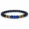 Strand 2023 Trendy Cube Bracelet Men Handmade Classic Tiger Eye Stone Matte Beaded For Jewelry Gift