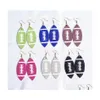 Dangle Chandelier Trend Sport Baseball Basketball Pu Leather Rugby Earrings Simple Fashion For Women Drop Delivery Jewelry Dhkbq