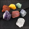 Stone 7pcs chakra definir irregular reiki cura cristal sete chakras energia ncing hand the hand pedras natura