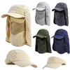 Berety Szybka ochrona przeciwsłoneczna UV Fisherman Hat Składany wiatroodporne wiatroodoodporne wizjerze do wędkowania na biwakowanie